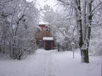 Unser Haus im Schnee